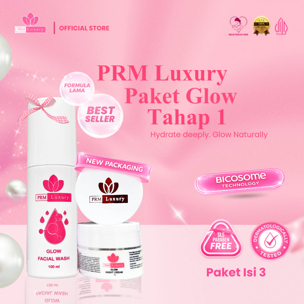 PRM LUXURY Paket Skincare Glow Tahap 1